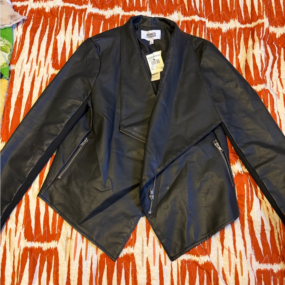 Faux Leather Black Jacket
